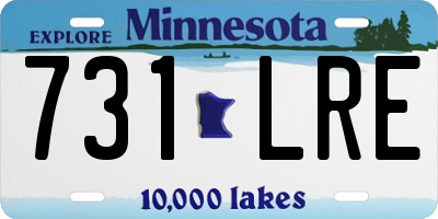 MN license plate 731LRE