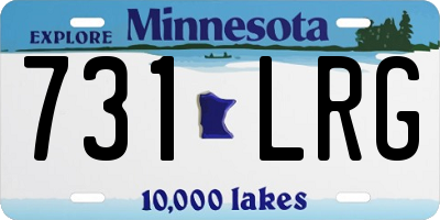 MN license plate 731LRG