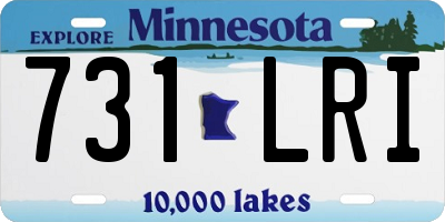 MN license plate 731LRI