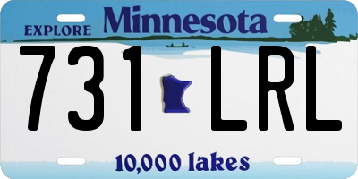 MN license plate 731LRL