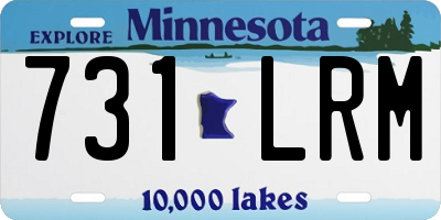 MN license plate 731LRM