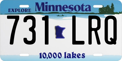 MN license plate 731LRQ