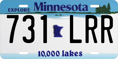 MN license plate 731LRR