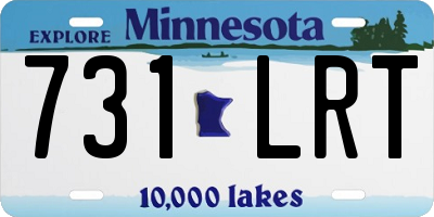 MN license plate 731LRT