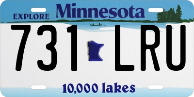 MN license plate 731LRU