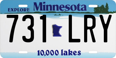 MN license plate 731LRY