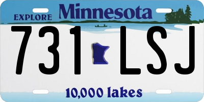 MN license plate 731LSJ