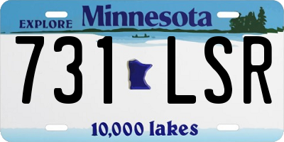MN license plate 731LSR