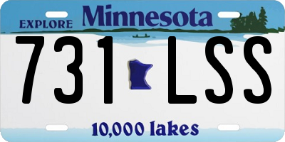 MN license plate 731LSS