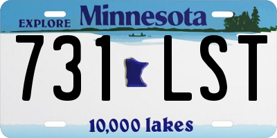 MN license plate 731LST