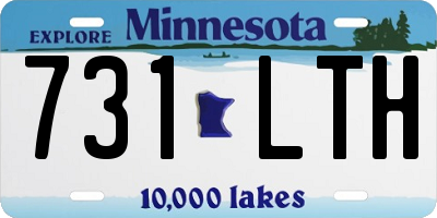 MN license plate 731LTH