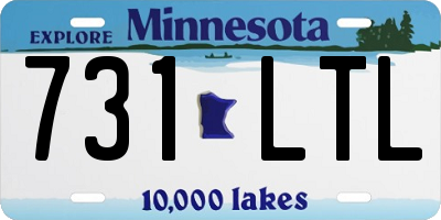 MN license plate 731LTL