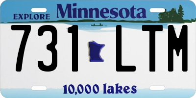 MN license plate 731LTM