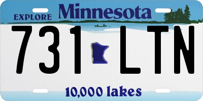MN license plate 731LTN
