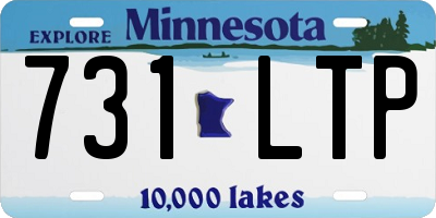 MN license plate 731LTP