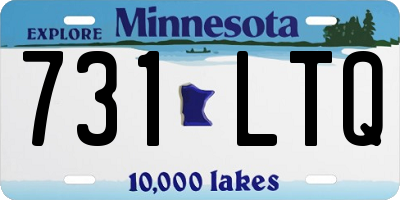 MN license plate 731LTQ