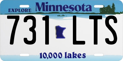 MN license plate 731LTS