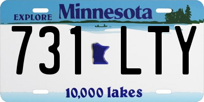 MN license plate 731LTY