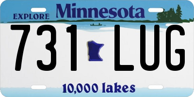 MN license plate 731LUG