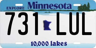 MN license plate 731LUL