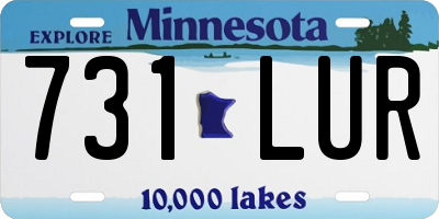 MN license plate 731LUR