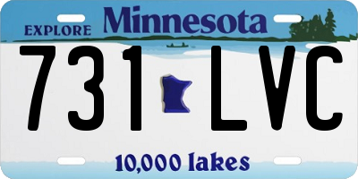MN license plate 731LVC