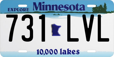 MN license plate 731LVL