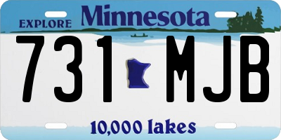MN license plate 731MJB