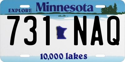 MN license plate 731NAQ