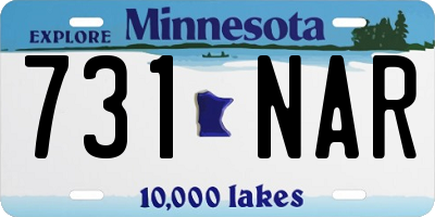 MN license plate 731NAR