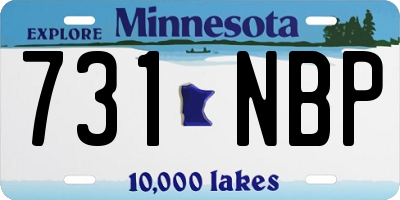 MN license plate 731NBP