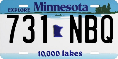 MN license plate 731NBQ