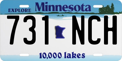 MN license plate 731NCH