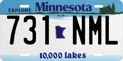 MN license plate 731NML