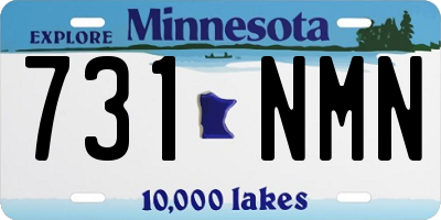 MN license plate 731NMN