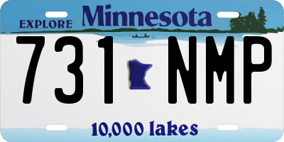 MN license plate 731NMP