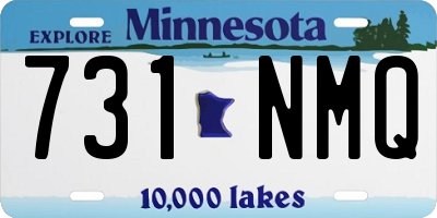 MN license plate 731NMQ