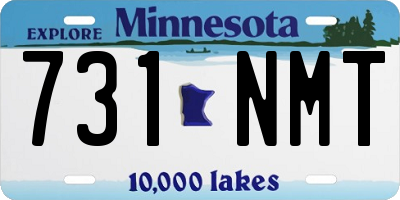 MN license plate 731NMT
