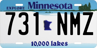 MN license plate 731NMZ