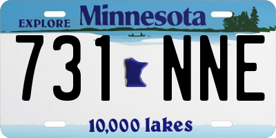 MN license plate 731NNE
