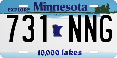 MN license plate 731NNG