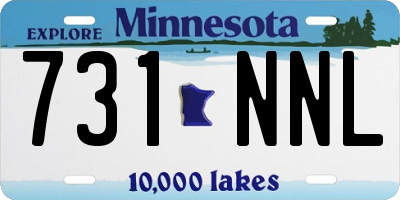MN license plate 731NNL
