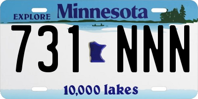 MN license plate 731NNN