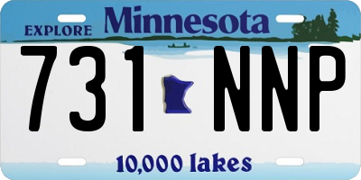 MN license plate 731NNP