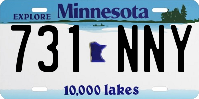 MN license plate 731NNY
