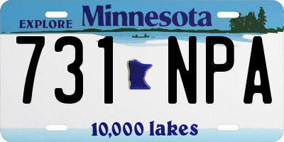 MN license plate 731NPA