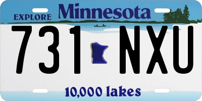 MN license plate 731NXU