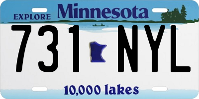 MN license plate 731NYL
