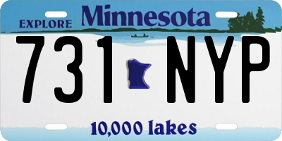 MN license plate 731NYP
