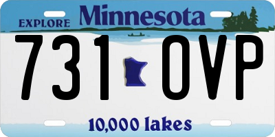 MN license plate 731OVP